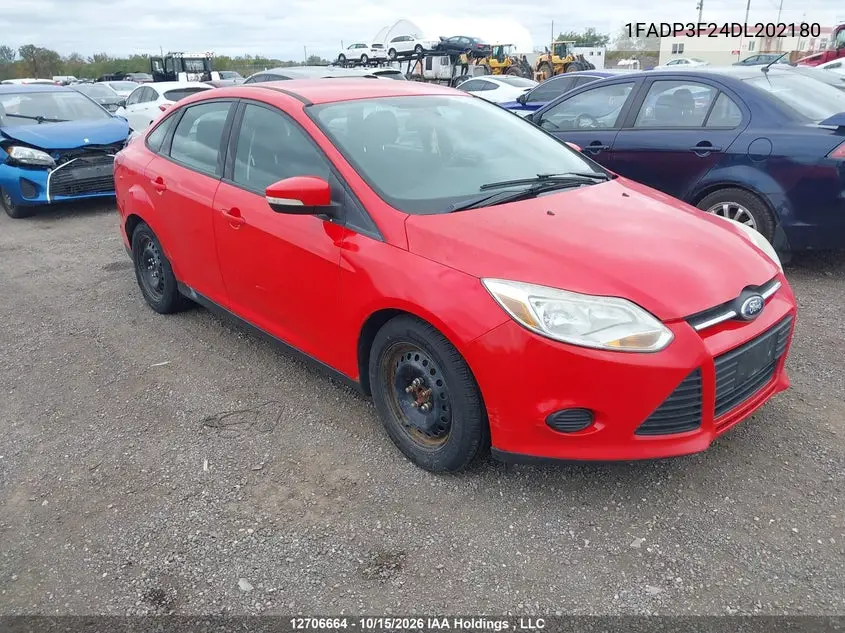 FORD FOCUS 2013, VIN 1FADP3F24DL202180