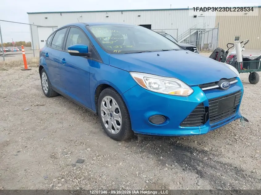 FORD FOCUS 2013, VIN 1FADP3K23DL228534