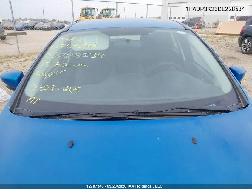 2013 FORD FOCUS VIN 1FADP3K23DL228534 — фото 18
