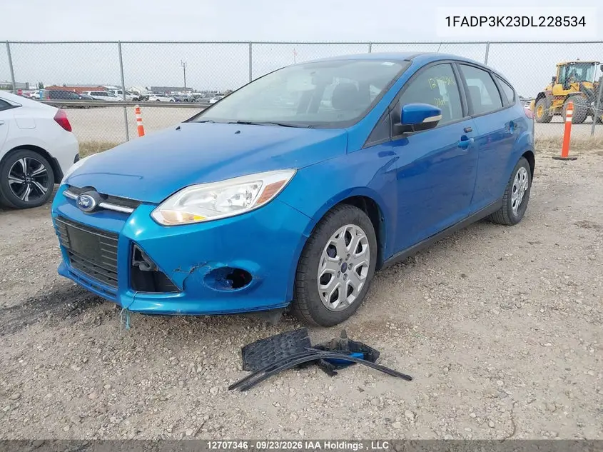 2013 FORD FOCUS VIN 1FADP3K23DL228534 — фото 2