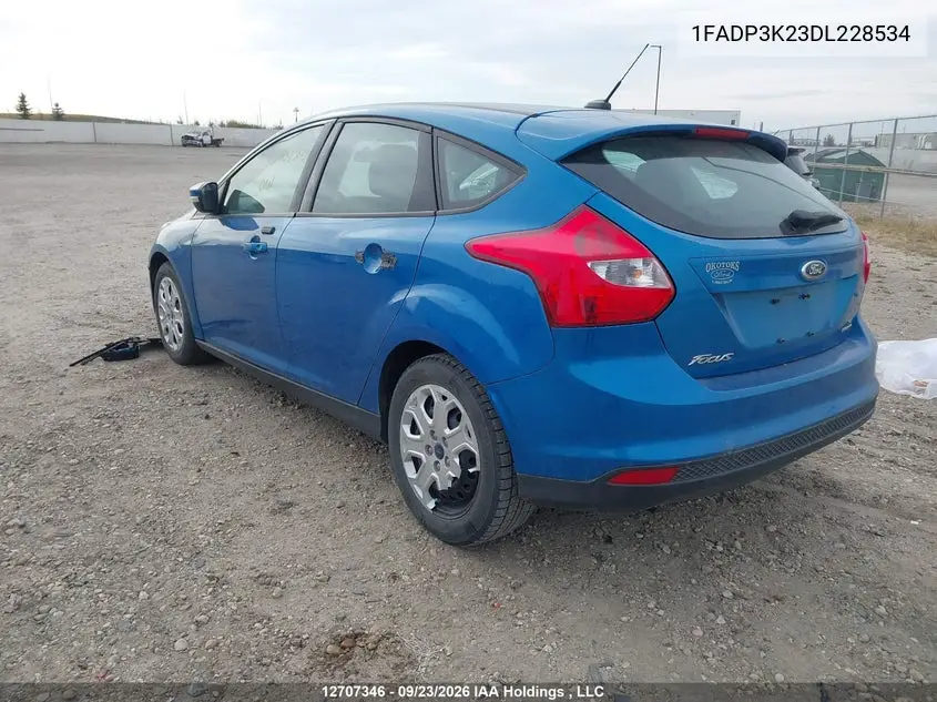 2013 FORD FOCUS VIN 1FADP3K23DL228534 — фото 3