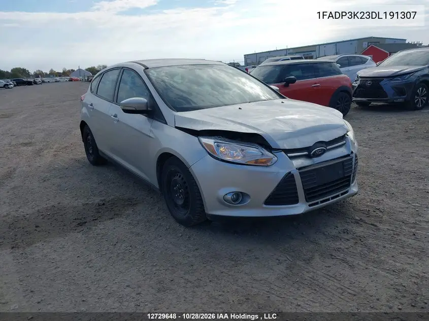 FORD FOCUS 2013, VIN 1FADP3K23DL191307