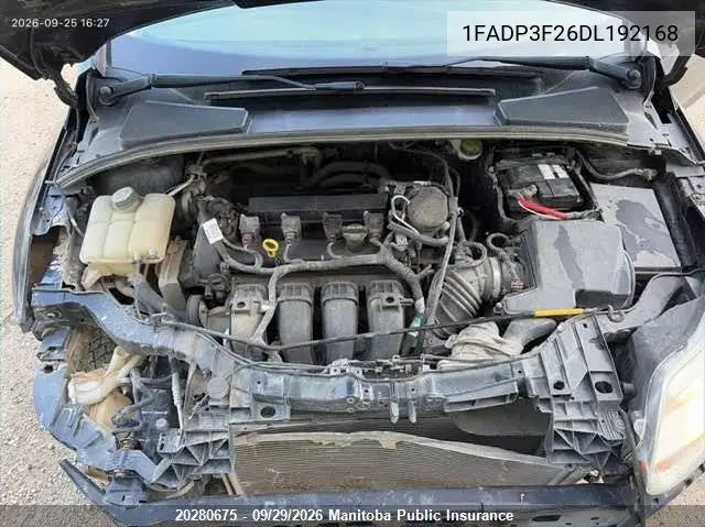 2013 FORD FOCUS VIN 1FADP3F26DL192168 — фото 10