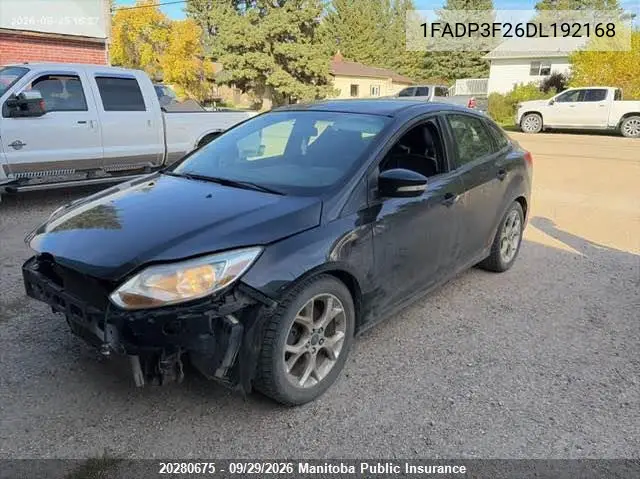 2013 FORD FOCUS VIN 1FADP3F26DL192168 — фото 2