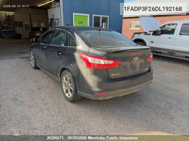 2013 FORD FOCUS VIN 1FADP3F26DL192168 — фото 3