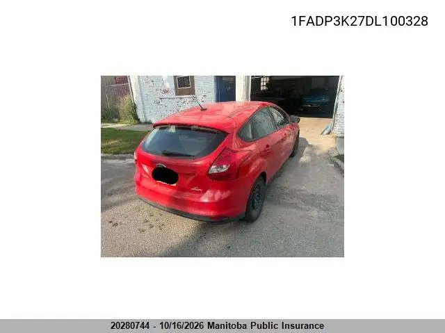 2013 FORD FOCUS VIN 1FADP3K27DL100328 — фото 4