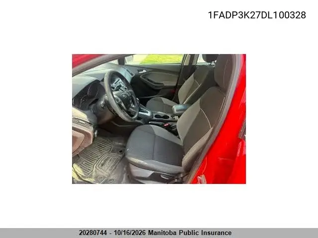 2013 FORD FOCUS VIN 1FADP3K27DL100328 — фото 5