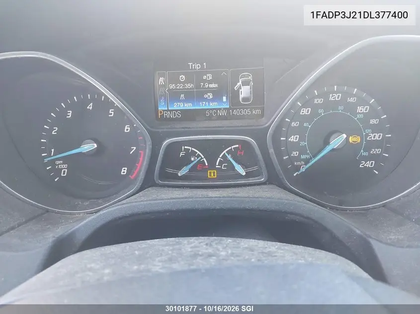 2013 FORD FOCUS VIN 1FADP3J21DL377400 — фото 7