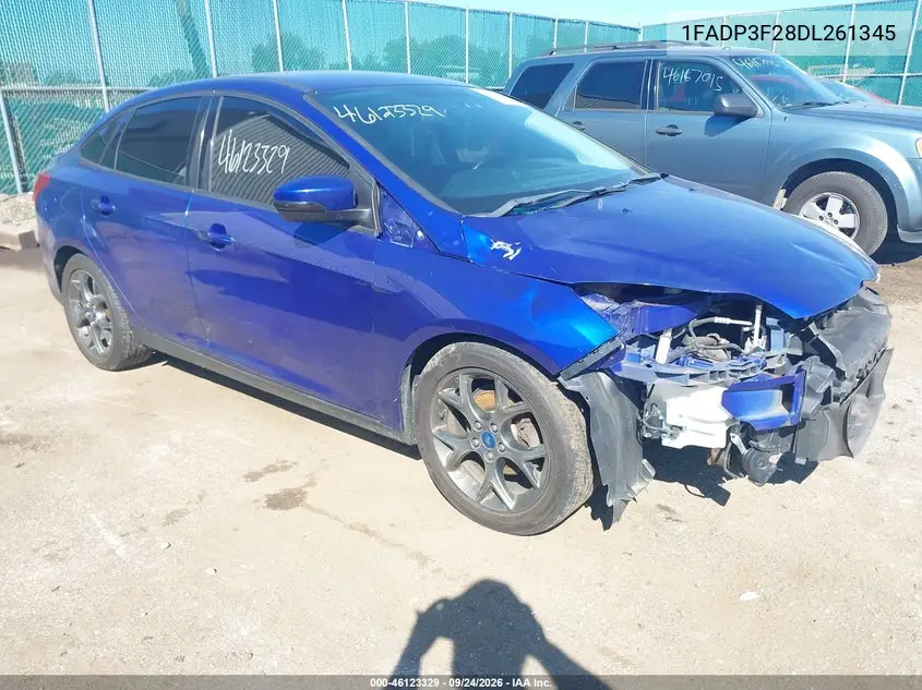 FORD FOCUS 2013, VIN 1FADP3F28DL261345