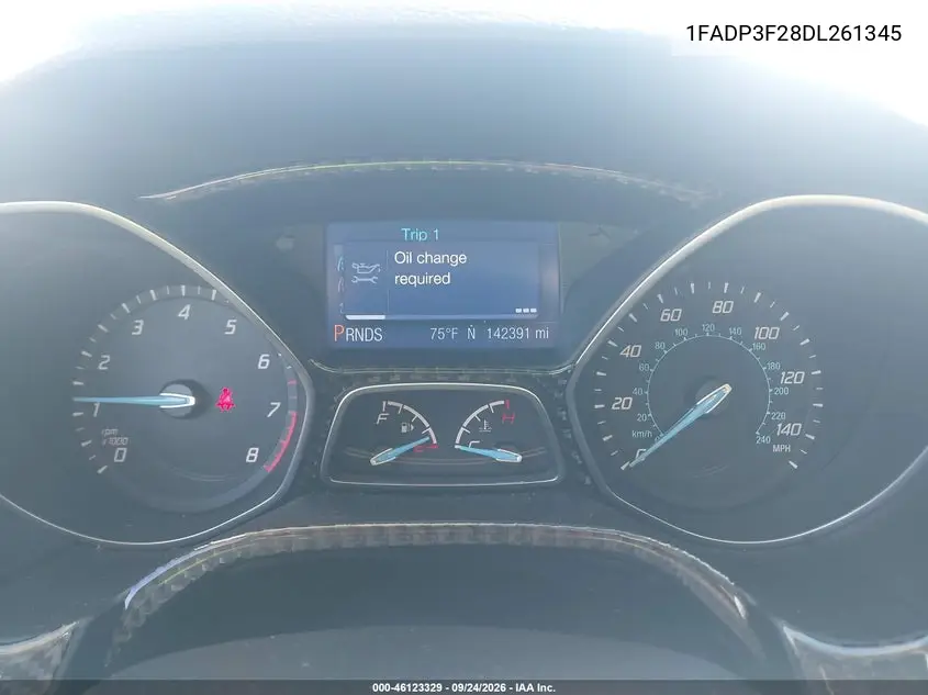 2013 FORD FOCUS VIN 1FADP3F28DL261345 — фото 7
