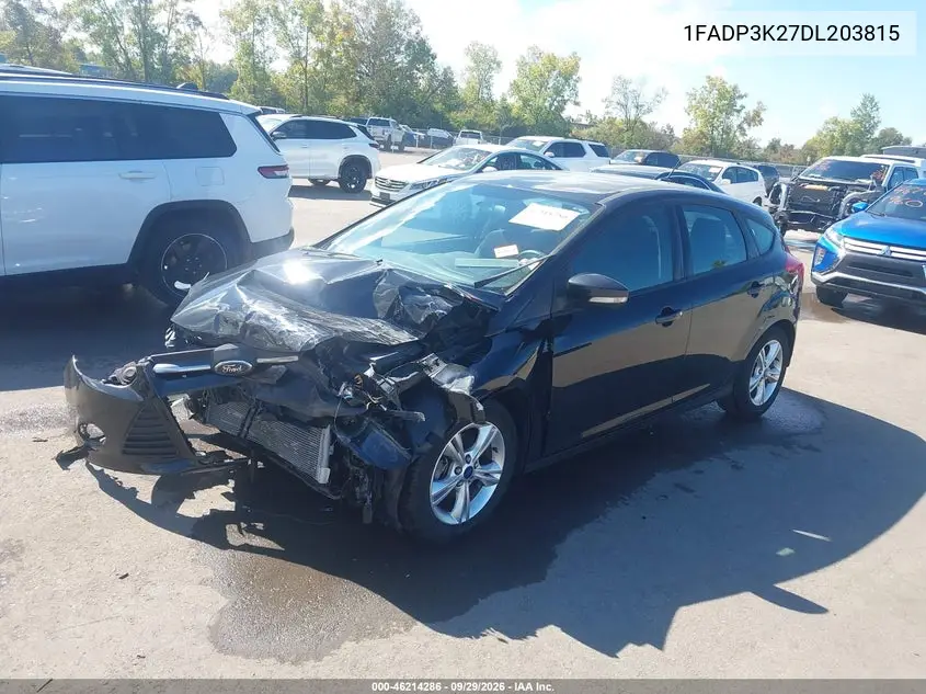 2013 FORD FOCUS VIN 1FADP3K27DL203815 — фото 2