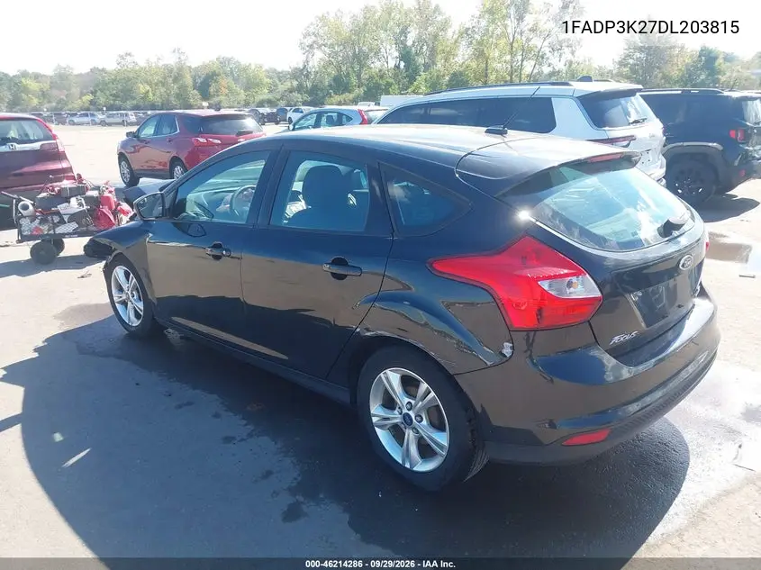 2013 FORD FOCUS VIN 1FADP3K27DL203815 — фото 3