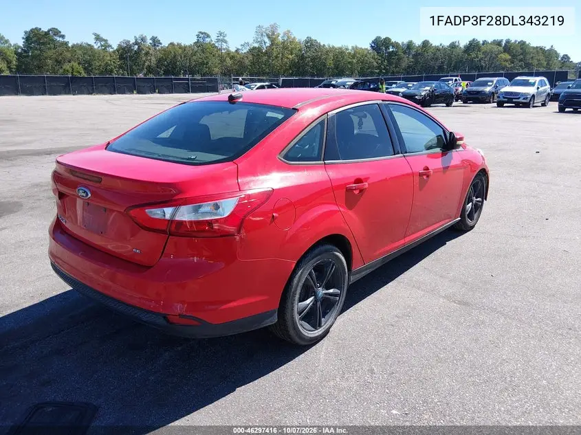 2013 FORD FOCUS VIN 1FADP3F28DL343219 — фото 4