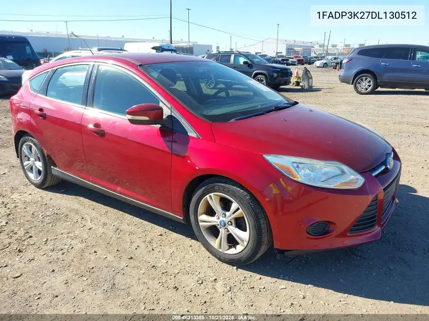 FORD FOCUS 2013, VIN 1FADP3K27DL130512
