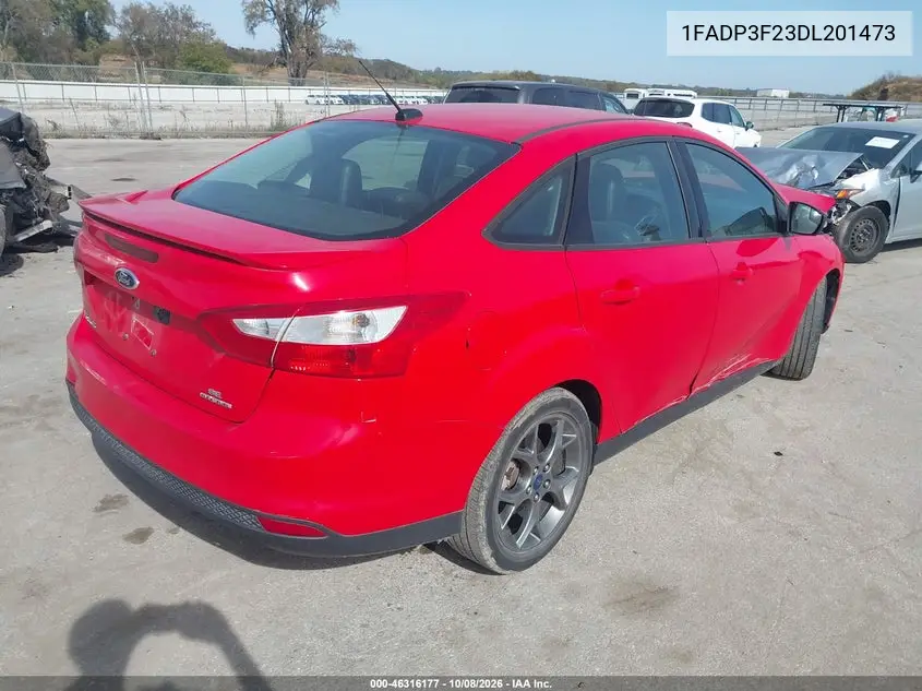 2013 FORD FOCUS VIN 1FADP3F23DL201473 — фото 4