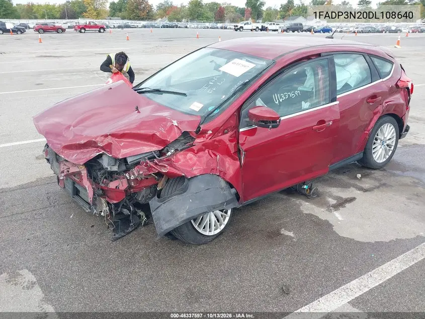 2013 FORD FOCUS VIN 1FADP3N20DL108640 — фото 2
