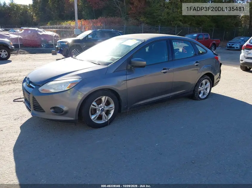 FORD FOCUS 2013, VIN 1FADP3F20DL135481