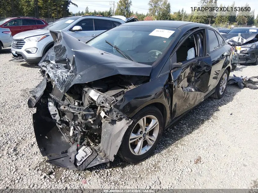 2013 FORD FOCUS VIN 1FADP3F2XDL153650 — фото 2