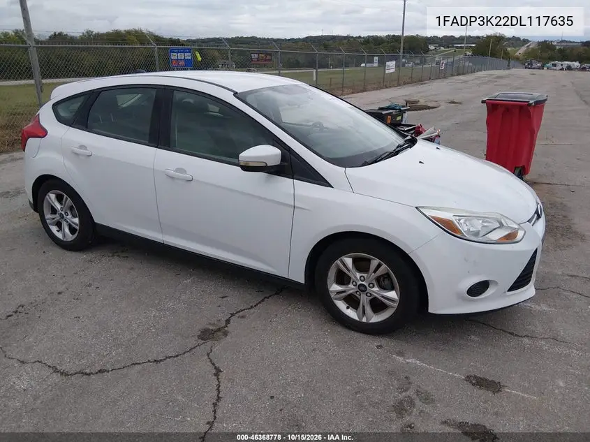 FORD FOCUS 2013, VIN 1FADP3K22DL117635