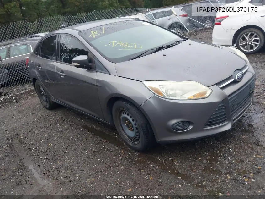 FORD FOCUS 2013, VIN 1FADP3F26DL370175