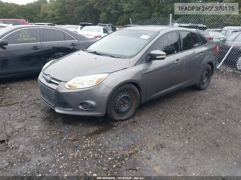 2013 FORD FOCUS VIN 1FADP3F26DL370175 — фото 2