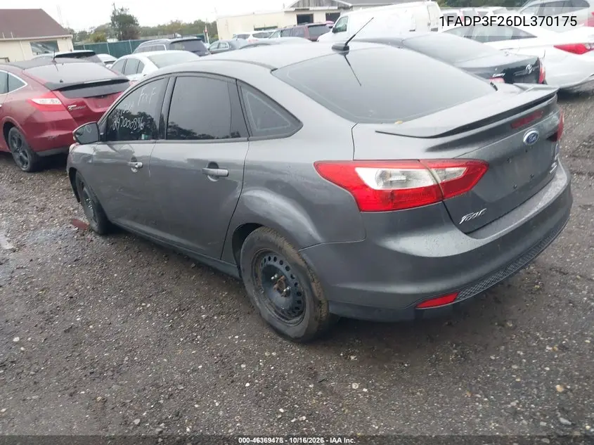 2013 FORD FOCUS VIN 1FADP3F26DL370175 — фото 3