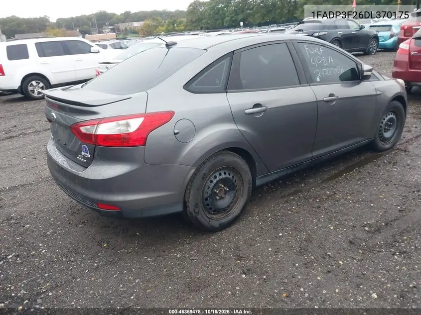 2013 FORD FOCUS VIN 1FADP3F26DL370175 — фото 4