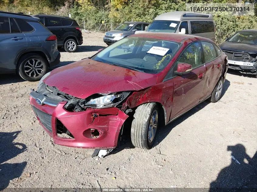 2013 FORD FOCUS VIN 1FADP3F25DL370314 — фото 2