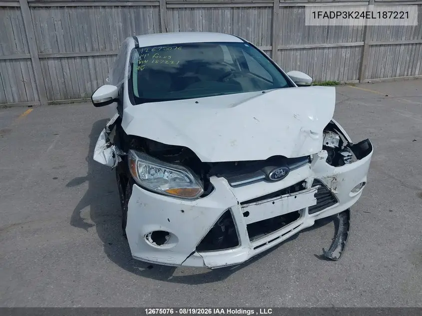 FORD FOCUS 2014, VIN 1FADP3K24EL187221