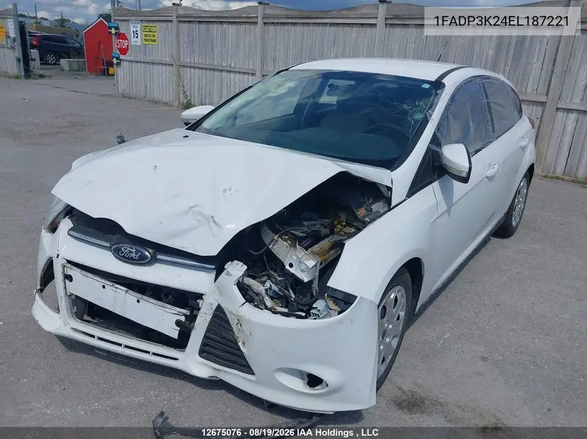 2014 FORD FOCUS VIN 1FADP3K24EL187221 — фото 2
