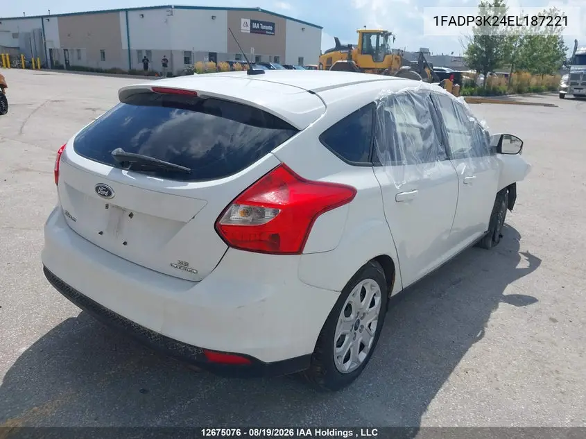 2014 FORD FOCUS VIN 1FADP3K24EL187221 — фото 4