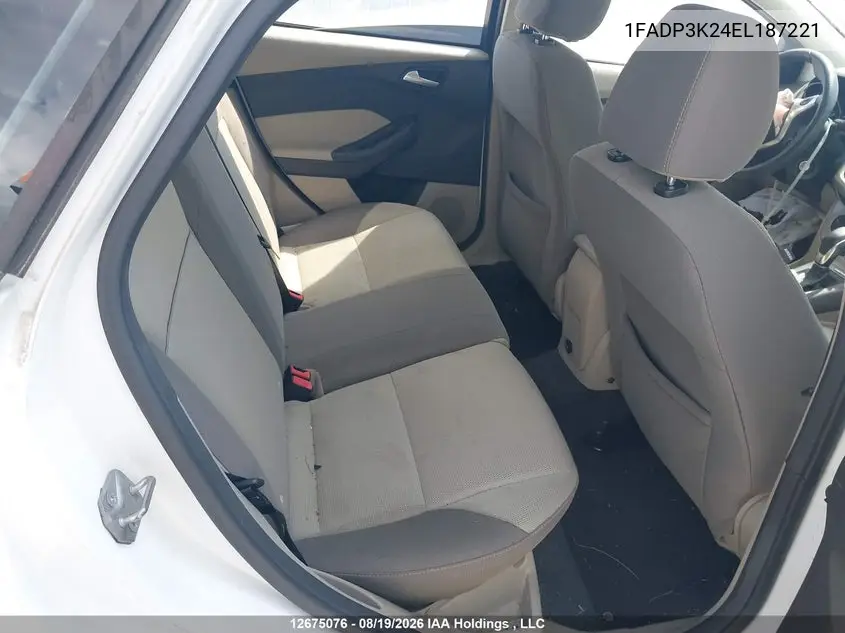 2014 FORD FOCUS VIN 1FADP3K24EL187221 — фото 8