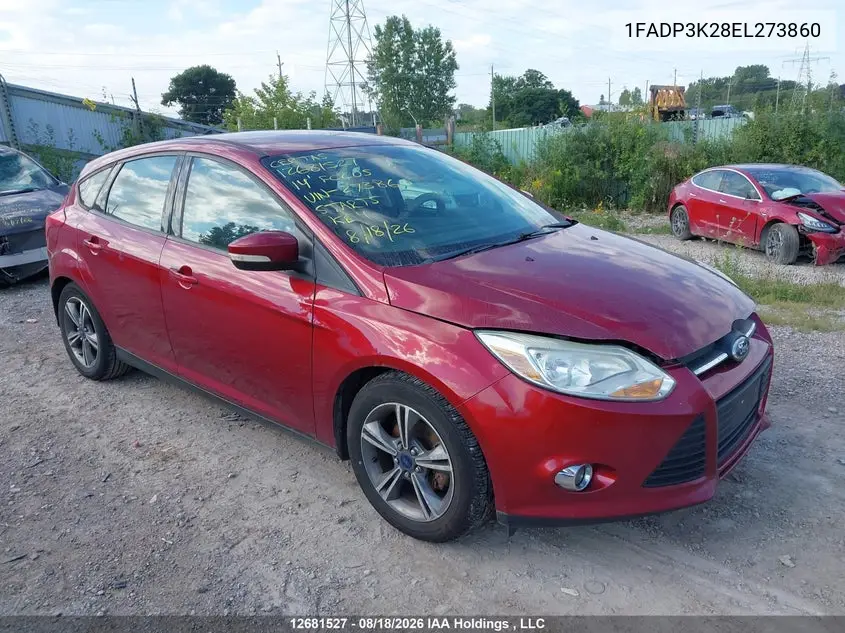 FORD FOCUS 2014, VIN 1FADP3K28EL273860