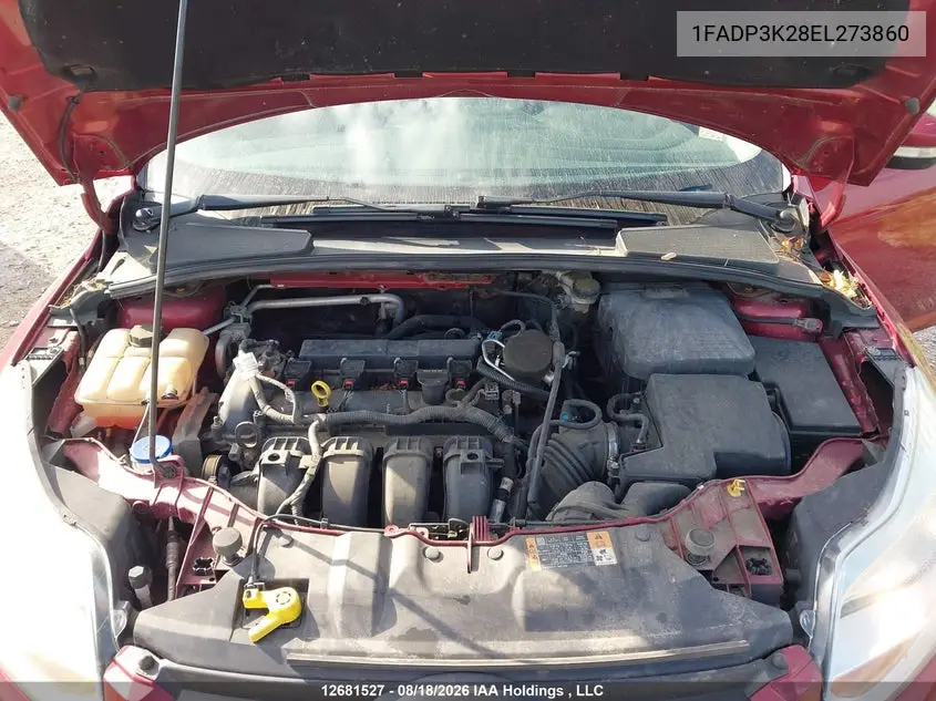 2014 FORD FOCUS VIN 1FADP3K28EL273860 — фото 10