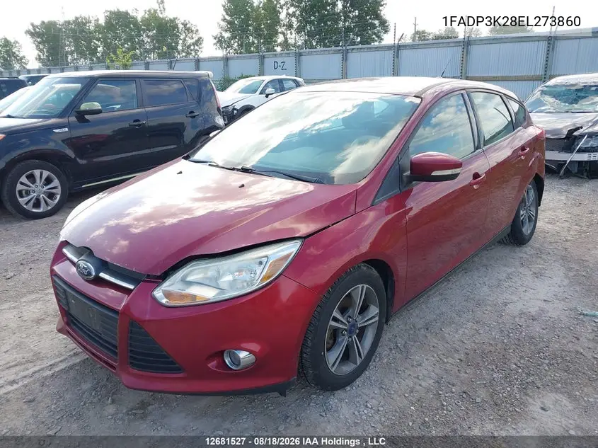 2014 FORD FOCUS VIN 1FADP3K28EL273860 — фото 2