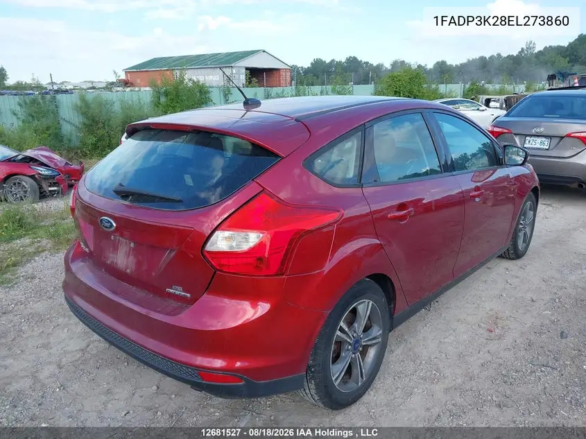 2014 FORD FOCUS VIN 1FADP3K28EL273860 — фото 4