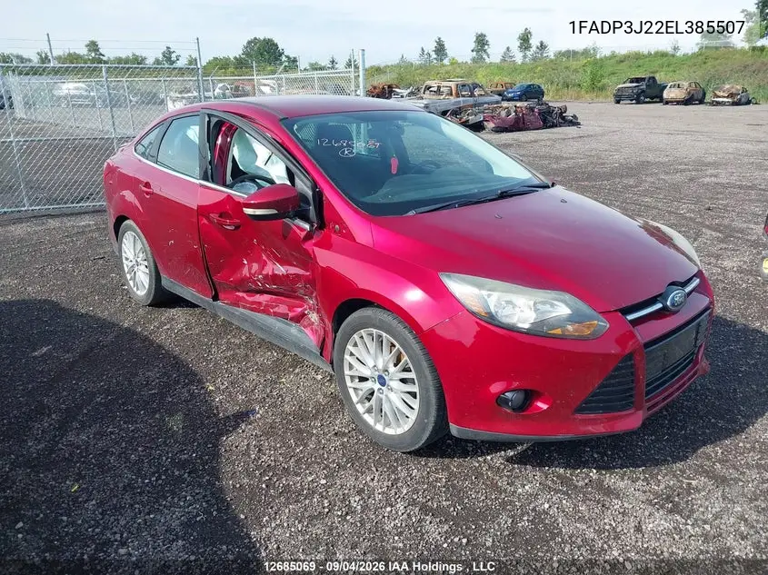 FORD FOCUS 2014, VIN 1FADP3J22EL385507