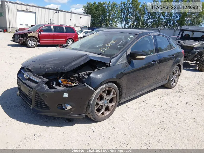 2014 FORD FOCUS VIN 1FADP3F22EL124693 — фото 2