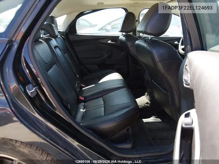 2014 FORD FOCUS VIN 1FADP3F22EL124693 — фото 8