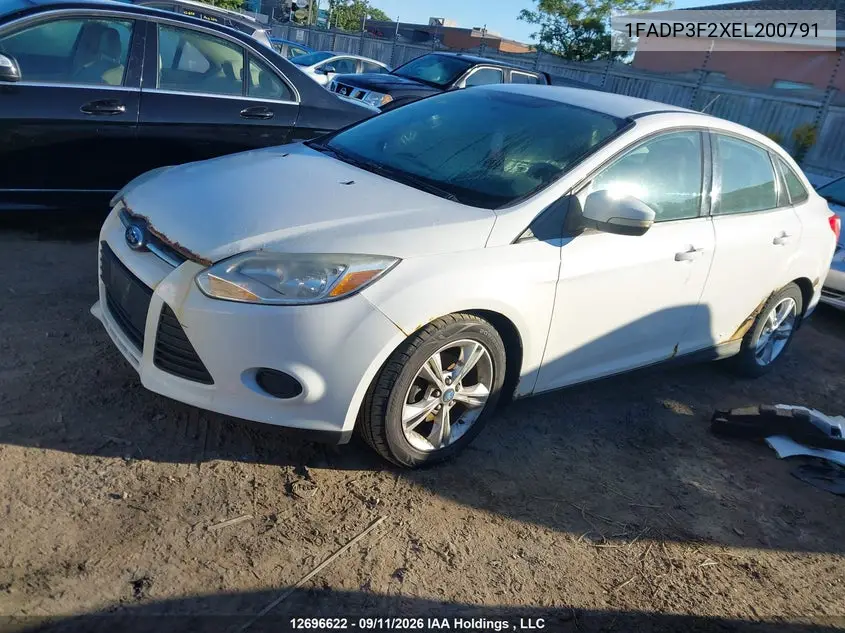 2014 FORD FOCUS VIN 1FADP3F2XEL200791 — фото 13