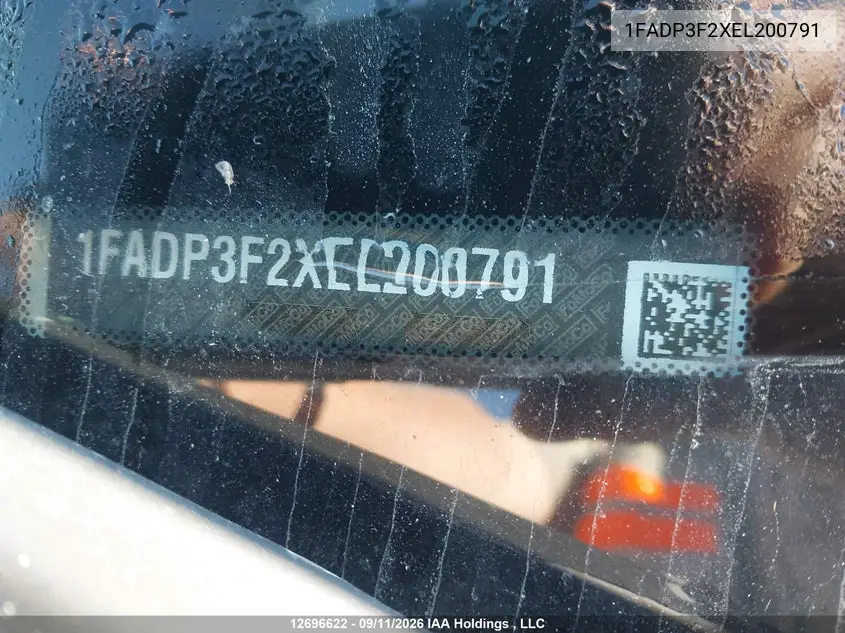 2014 FORD FOCUS VIN 1FADP3F2XEL200791 — фото 16