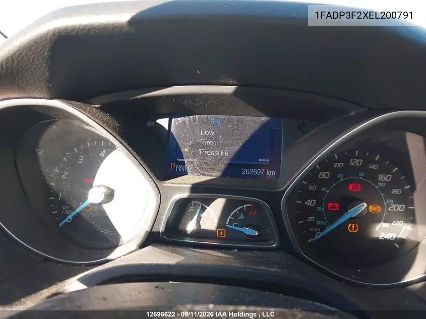 2014 FORD FOCUS VIN 1FADP3F2XEL200791 — фото 7