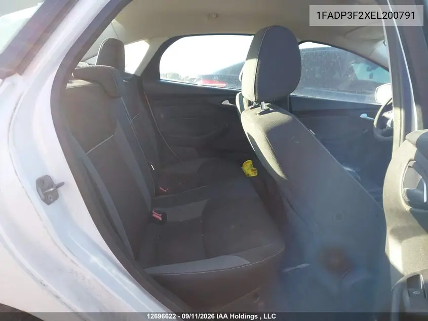 2014 FORD FOCUS VIN 1FADP3F2XEL200791 — фото 8
