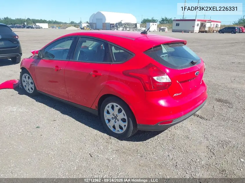 2014 FORD FOCUS VIN 1FADP3K2XEL226331 — фото 3