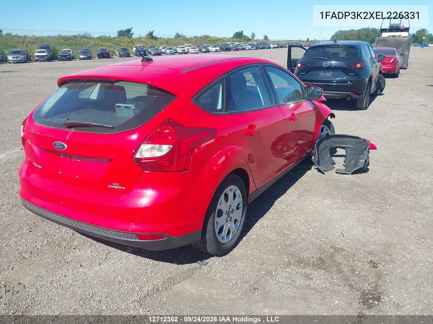 2014 FORD FOCUS VIN 1FADP3K2XEL226331 — фото 4