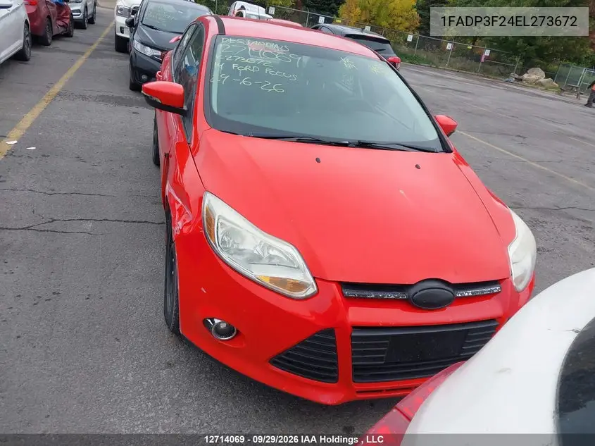 2014 FORD FOCUS VIN 1FADP3F24EL273672 — фото 12