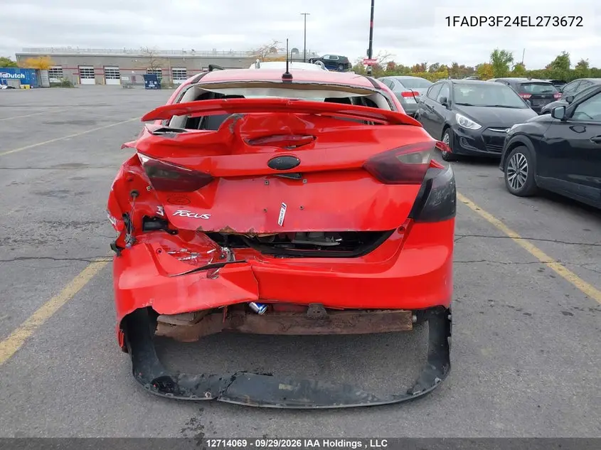 2014 FORD FOCUS VIN 1FADP3F24EL273672 — фото 16