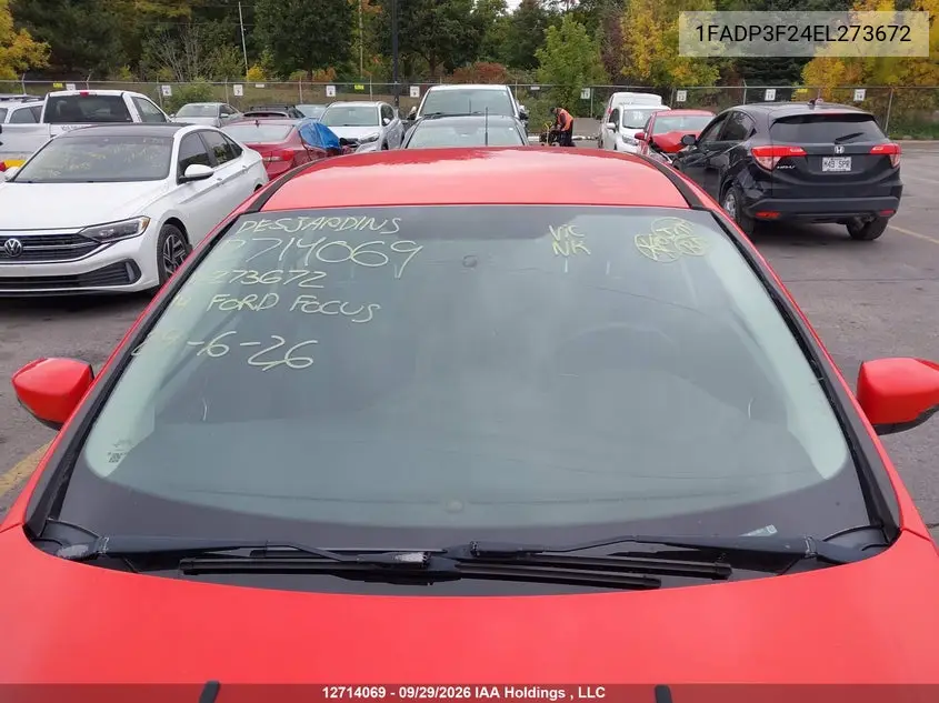 2014 FORD FOCUS VIN 1FADP3F24EL273672 — фото 17