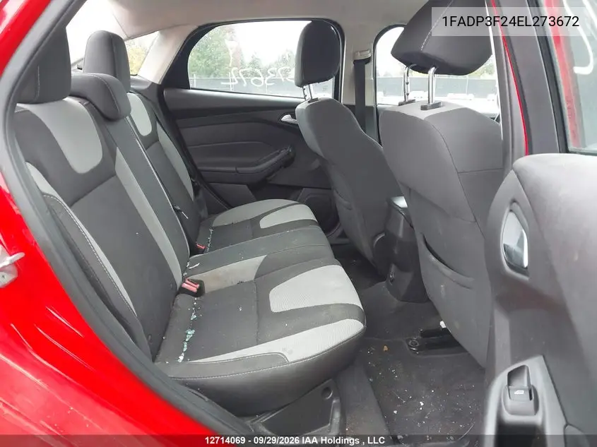 2014 FORD FOCUS VIN 1FADP3F24EL273672 — фото 8