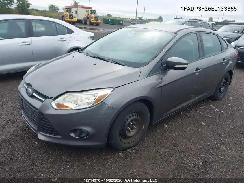 2014 FORD FOCUS VIN 1FADP3F26EL133865 — фото 2